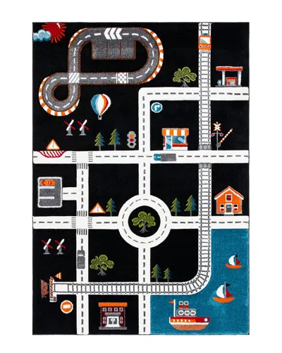 Safavieh Carousel Kids Power Loomed Rug In Black