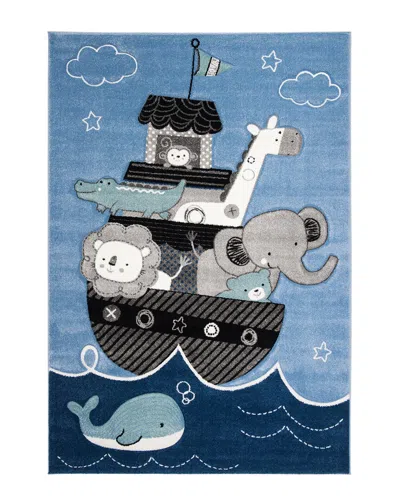 Safavieh Carousel Kids Power Loomed Rug In Blue