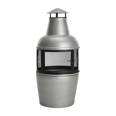 Safavieh Cartagena Fire Pit In Silver