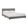 Safavieh Carter Upholstered Bed Frame In Gray