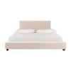 Safavieh Carter Upholstered Bed Frame In Sand