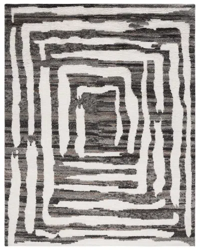 Safavieh Casablanca Hand Knotted New Zealand Wool Rug In Brown