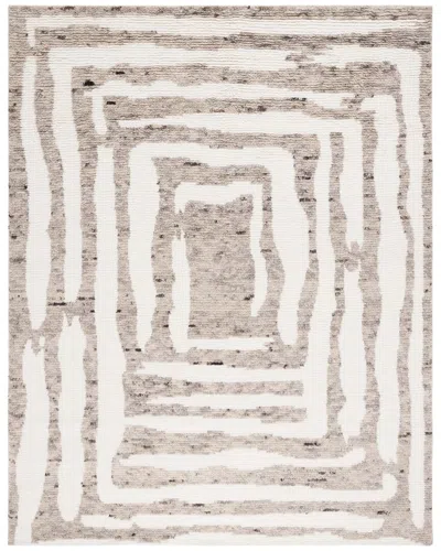 Safavieh Casablanca Hand Knotted New Zealand Wool Rug In Brown