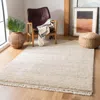 Safavieh Casablanca Hand Made Area Rug, Grey Shag / Flokati Style Non-shedding In Neutral
