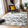 Safavieh Casablanca Hand Made Area Rug, Black / Grey Bohemian Style Non-shedding In Gray