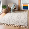 Safavieh Casablanca Hand Made Area Rug, Grey / Ivory Bohemian Style Non-shedding In Neutral