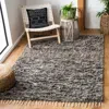 Safavieh Casablanca Hand Made Area Rug, Grey Shag / Flokati Style Non-shedding In Black