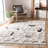 Safavieh Casablanca Hand Made Area Rug, Ivory / Black Bohemian Style Non-shedding In Neutral