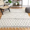 Safavieh Casablanca Hand Made Area Rug, Ivory / Black Bohemian Style Non-shedding In White