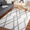 Safavieh Casablanca Hand Made Area Rug, Ivory / Black Contemporary Style Non-shedding In White