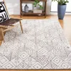 Safavieh Casablanca Hand Made Area Rug, Ivory / Brown Bohemian Style Non-shedding In Gray