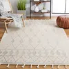 Safavieh Casablanca Hand Made Area Rug, Ivory / Grey Bohemian Style Non-shedding