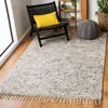 Safavieh Casablanca Hand Made Area Rug, Silver Shag / Flokati Style Non-shedding In Gray