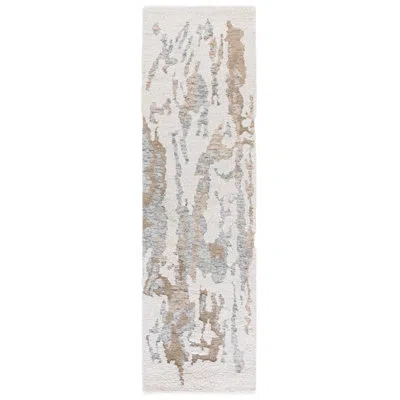 Safavieh Casablanca Hand Tufted Wool Abstract Indoor Rug In Ivory,brown