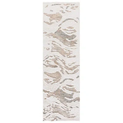 Safavieh Casablanca Hand Tufted Wool Abstract Indoor Rug In Ivory,brown