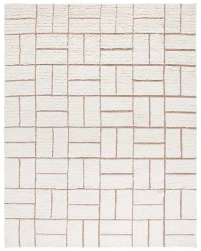 Safavieh Casablanca Hand Woven Wool & Jute Rug In White