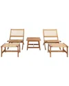Safavieh Casella Outdoor 3pc Set In Natural