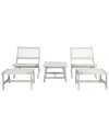 Safavieh Casella Outdoor Grey 3pc Set In Grey