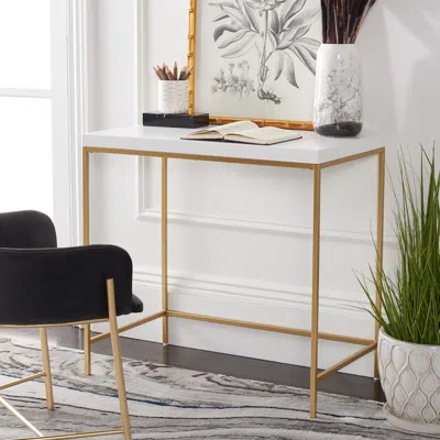 Safavieh Cass Desk In Gold