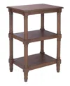 Safavieh Couture Cassie 3 Shelf Accent Table In Brown