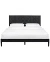 Safavieh Cassity Leather-headboard Bed