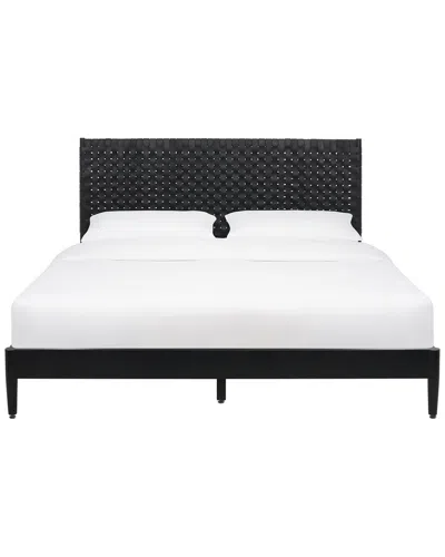 Safavieh Cassity Leather-headboard Bed