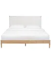 Safavieh Cassity Leather-headboard Bed