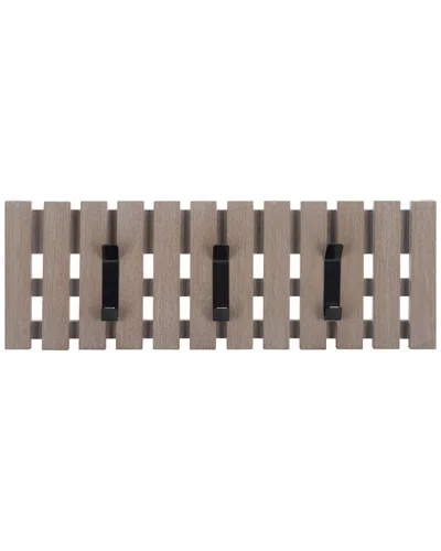 Safavieh Cato 3-hook Wall Mount Coat Rack In Gray