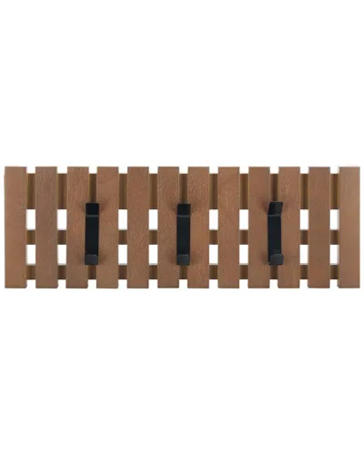 Safavieh Cato 3-hook Wall Mount Coat Rack In Brown