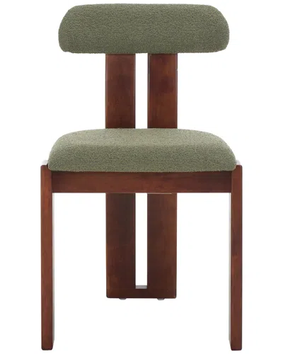 Safavieh Cayde Boucle Dining Chair In Green