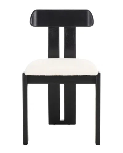 Safavieh Cayde Boucle Seat Dining Chair In Black
