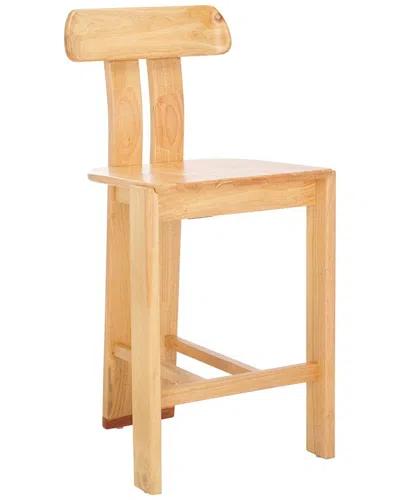 Safavieh Cayde Wood Counter Stool In Brown