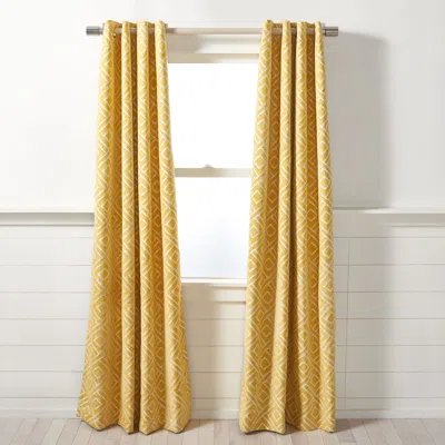 Safavieh Cecille Window Treatment Wdt1056 In Yellow