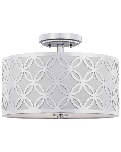 Safavieh Cecily Leaf Trellis 3-light 15in Chrome Flush Mount