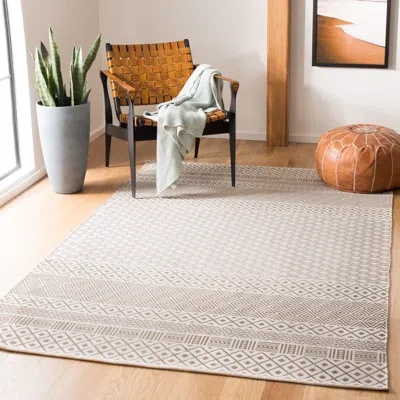Safavieh Cedar Brook Hand Made Area Rug, Grey / Ivory Bohemian Style Non-shedding
