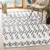 Safavieh Cedar Brook Hand Made Area Rug, Ivory / Black Bohemian Style Non-shedding In White