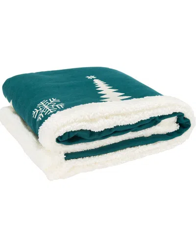 Safavieh Cedar Sherpa Throw In Green