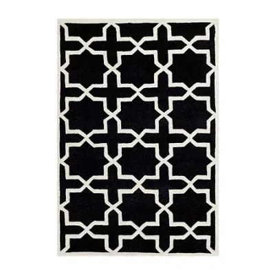 Safavieh Celestine Geometric Hand Tufted Wool Rug In Black