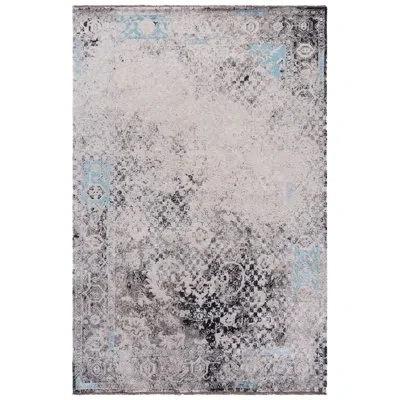 Safavieh Centennial Hand Knotted Wool, Silk Oriental Rug In Light Blue
