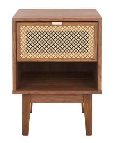 Safavieh Ceu 1-drawer Night Stand In Brown