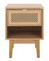 Safavieh Ceu 1-drawer Night Stand In Brown