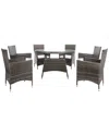 Safavieh Challe Dining Set In Grey