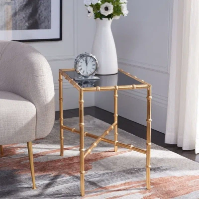Safavieh Chandler Gold Cross Base Accent Table