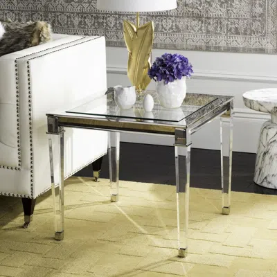 Safavieh Charleston End Table In Transparent