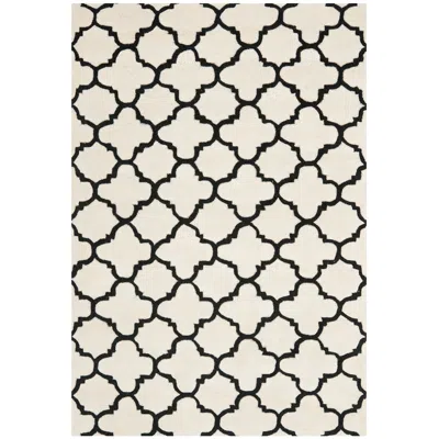 Safavieh Chatham Cht717a 4'x6' Ivory/black Wool Rug In Neutral