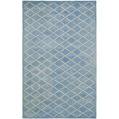 Safavieh Chatham Cht930a 4'x6' Blue/grey Wool Rug