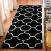 Safavieh Chatham Hand Made Area Rug, Black / Ivory Contemporary Style Non-shedding In Black