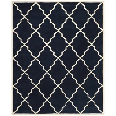 Safavieh Chatham Hand Tufted Wool Geometric Rug In Blue