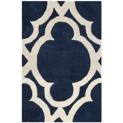 Safavieh Chatham Hand Tufted Wool Geometric Rug In Blue