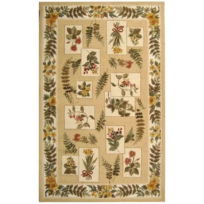 Safavieh Chelsea Hand Hooked Wool Pile Floral Rug In White